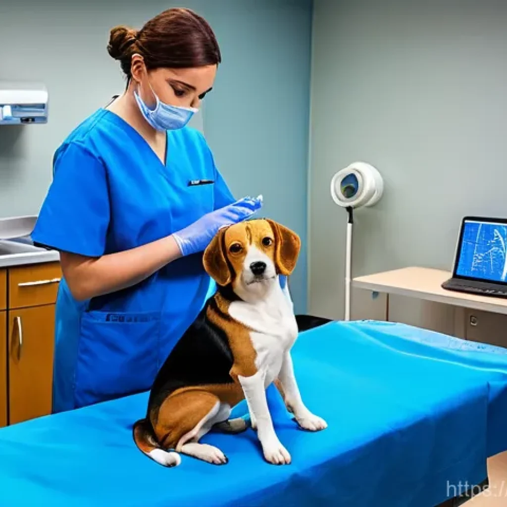 수의학에서 중요하게 다루는 실습 장비 - **Prompt: High-Precision Veterinary Ultrasound for Early Diagnosis**
"A compassionate veterinari...